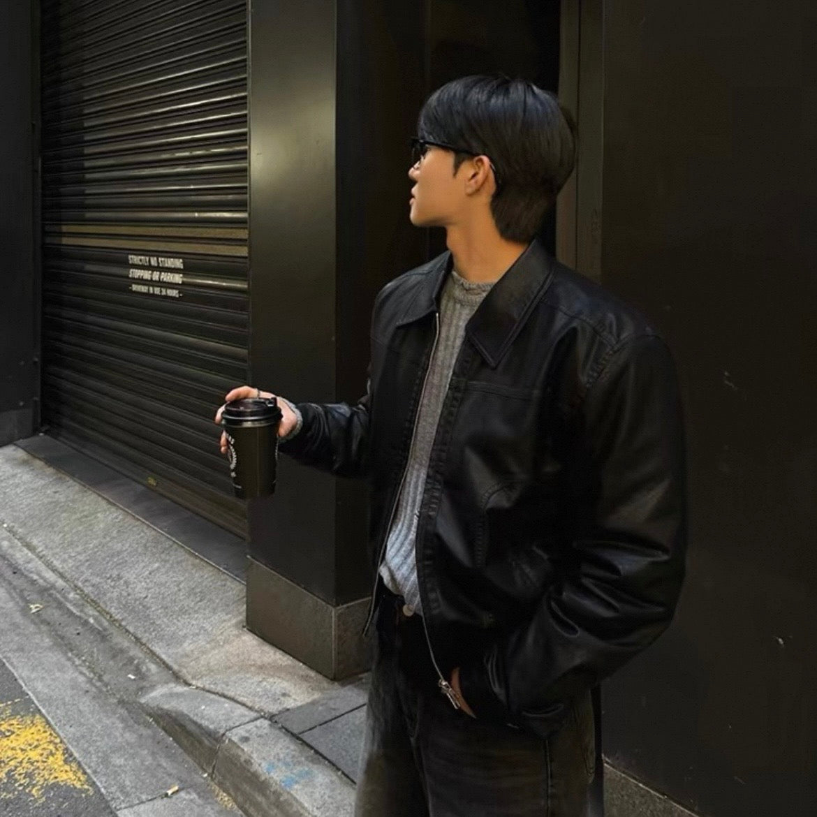 Vintage Leather Blouson Jacket