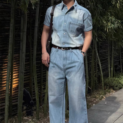 Vintage Washed Denim Shirt