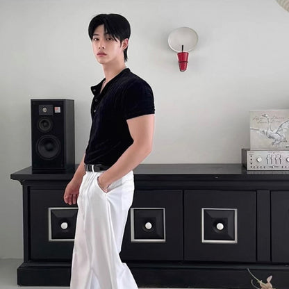 Minimal Henley Fit Tee