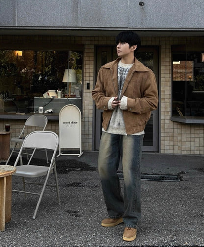 Retro Straight Jeans Pants