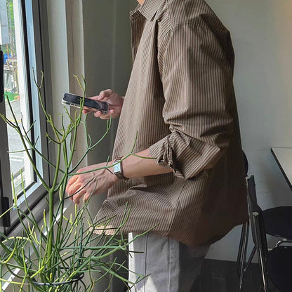Retro Striped Casual Shirt
