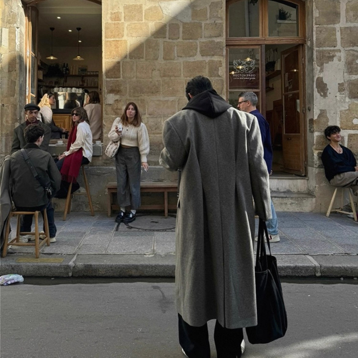 Men's Warm Wool Trench Coat