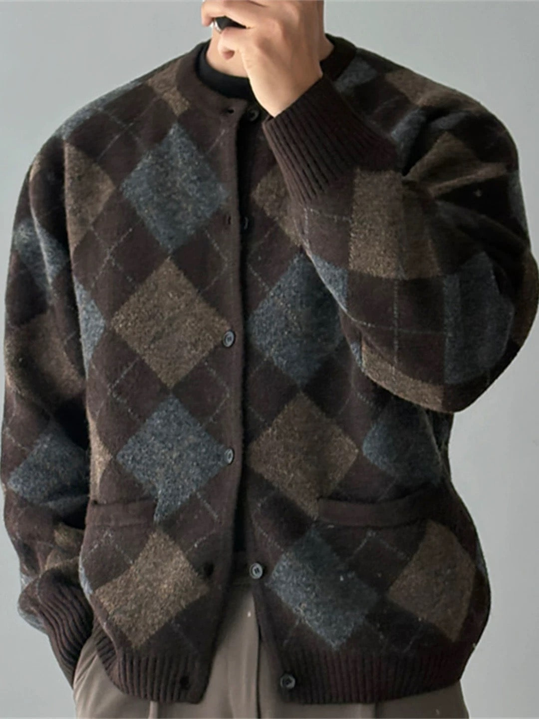 Nordic Mohair Knit Cardigan