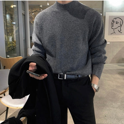 Men's Knit Turtleneck Sweater