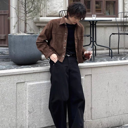 Wide Straight Slacks