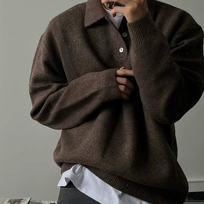Soft Collar Knit Sweater