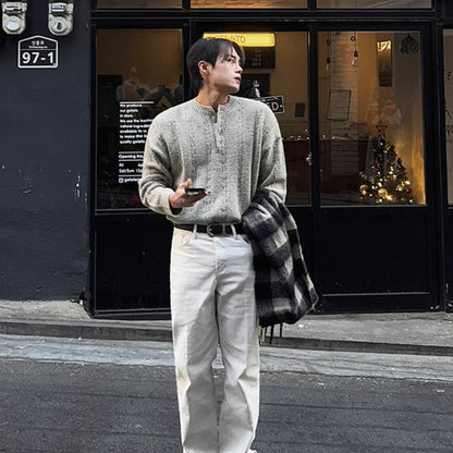 Loose Knit Henry Sweater