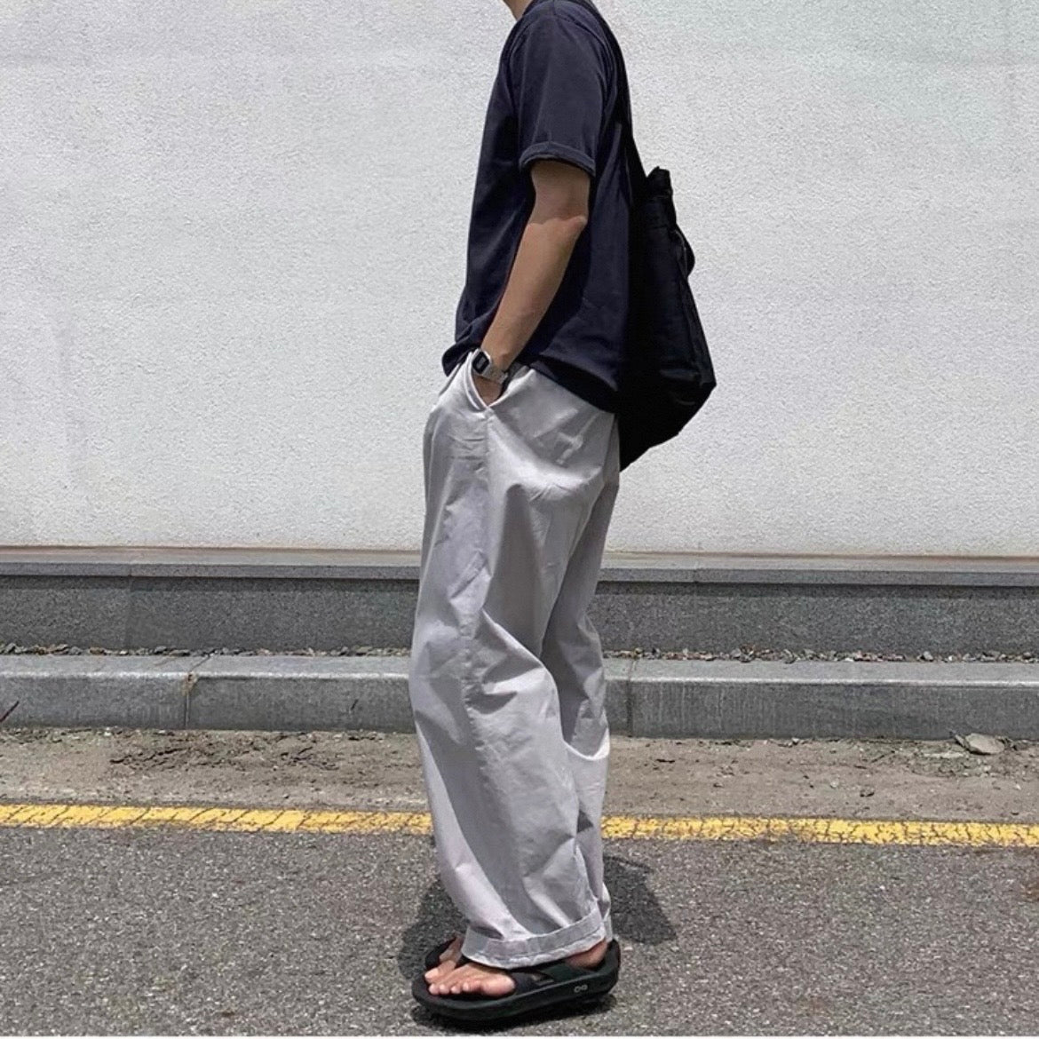 Korean Wide-Leg Sports Pants