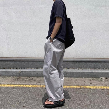 Korean Wide-Leg Sports Pants