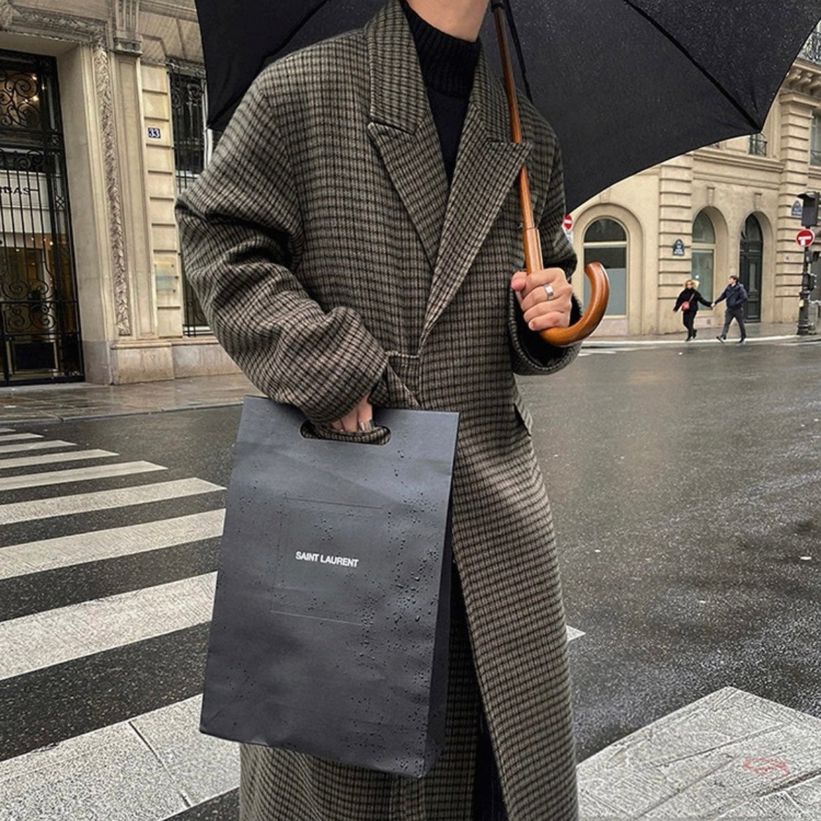 Korean Tweed Windbreaker Jacket