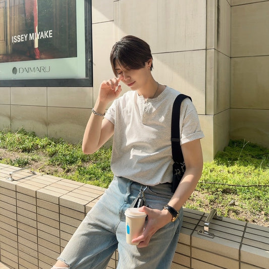 Summer Basic Round Neck Tee