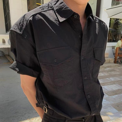 Vintage Casual Short-Sleeve Shirt