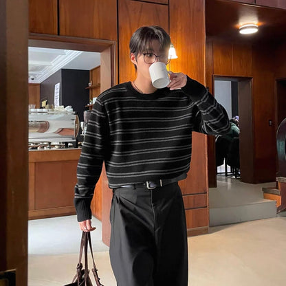 Fine Stripe Knit Sweater