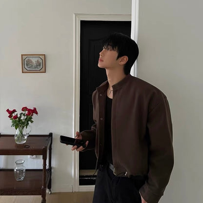 Minimal Collarless Blouson