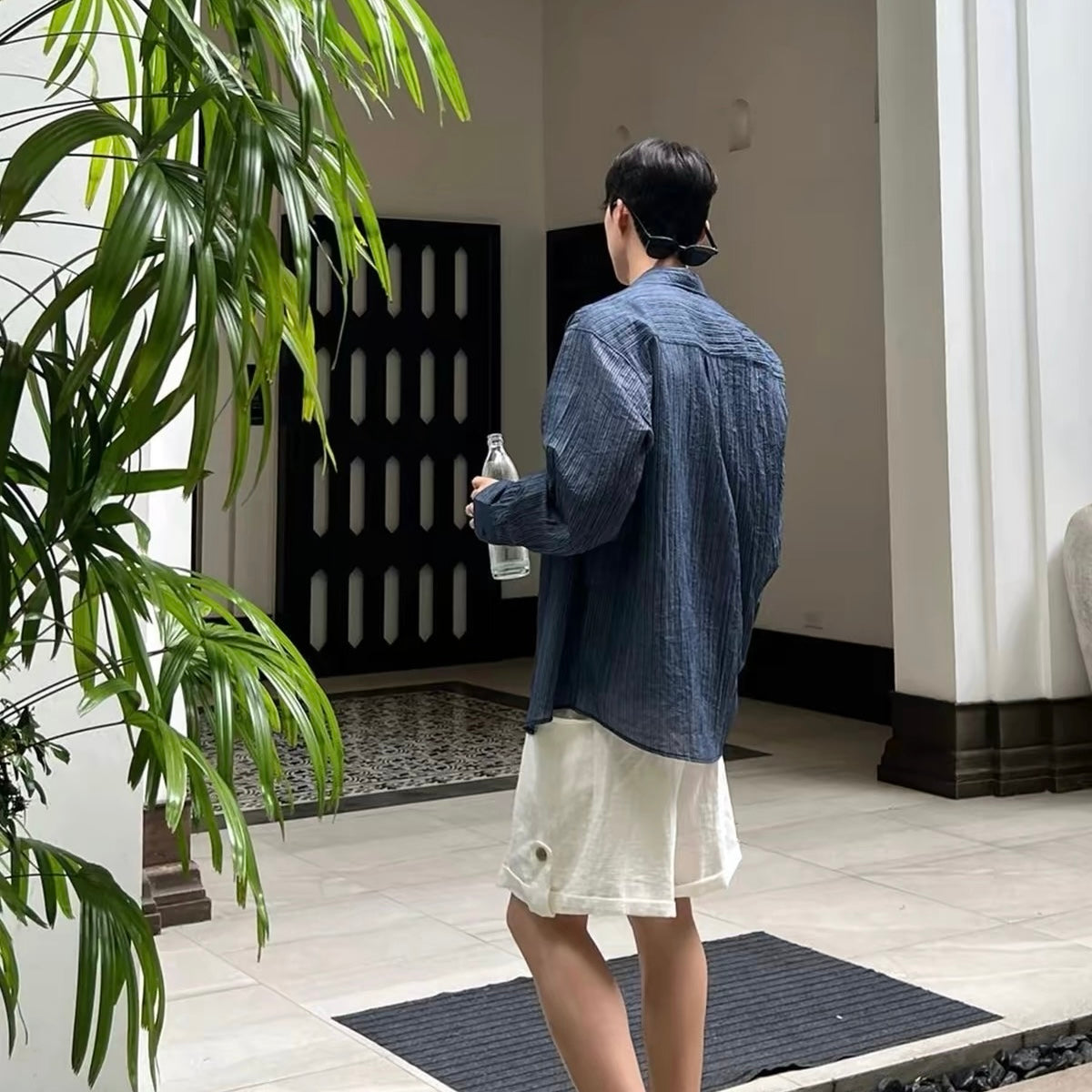 Noir Stripe Relaxed Shirt