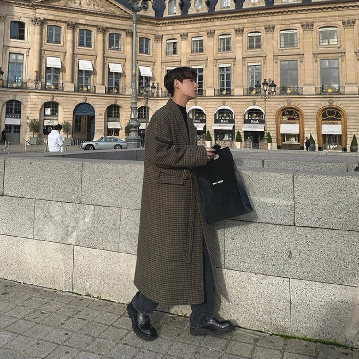 Korean Tweed Windbreaker Jacket