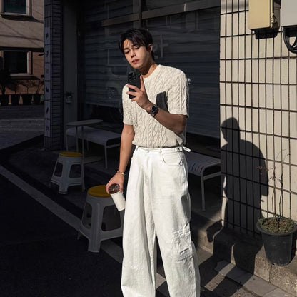 Loose Summer Knit T-Shirt