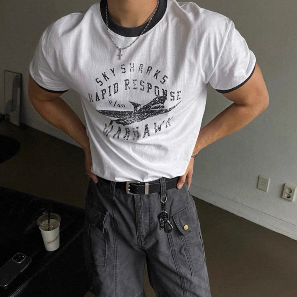 Retro Color Block T-Shirt