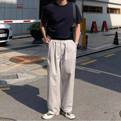Korean Wide-Leg Sports Pants