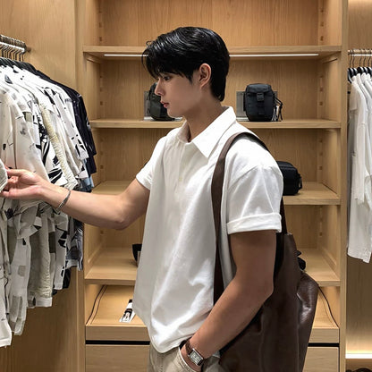 Minimalist Solid Polo Shirt