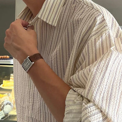 Casual Loose Striped Shirt