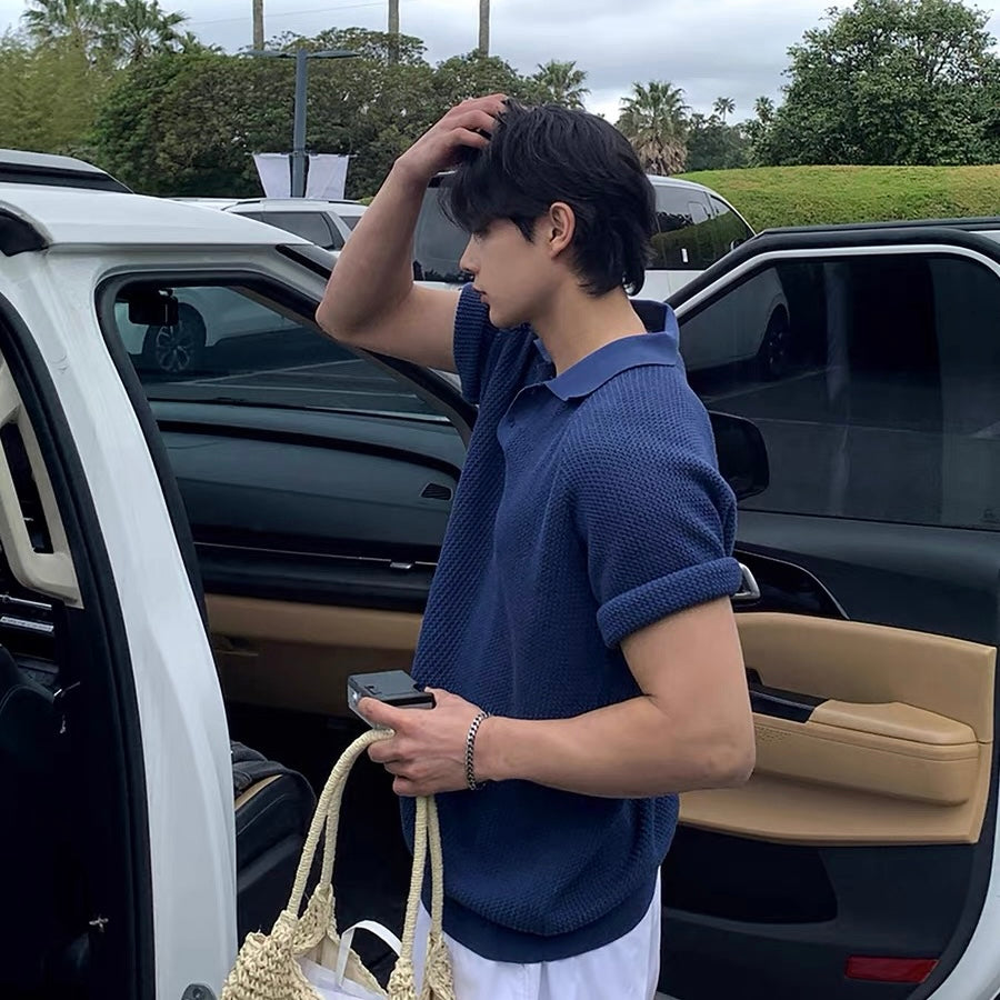 Summer Knit Polo Shirt