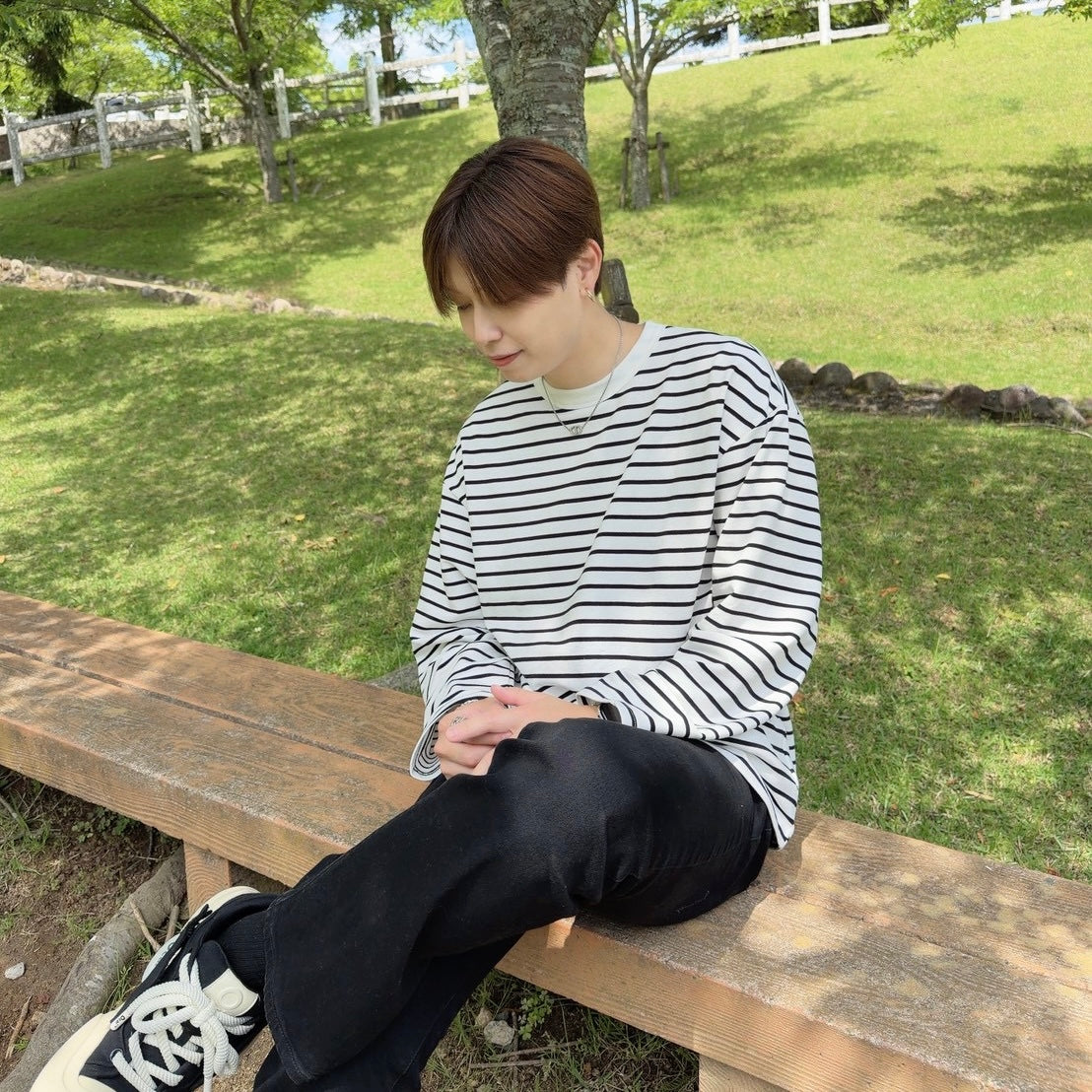 Casual Striped Long Sleeve T-Shirt
