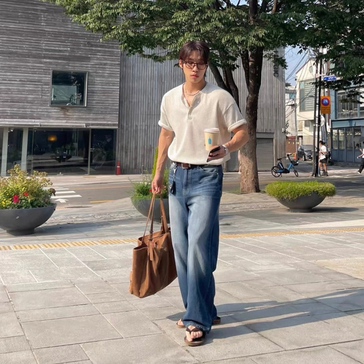 Loose Summer Collared T-shirt
