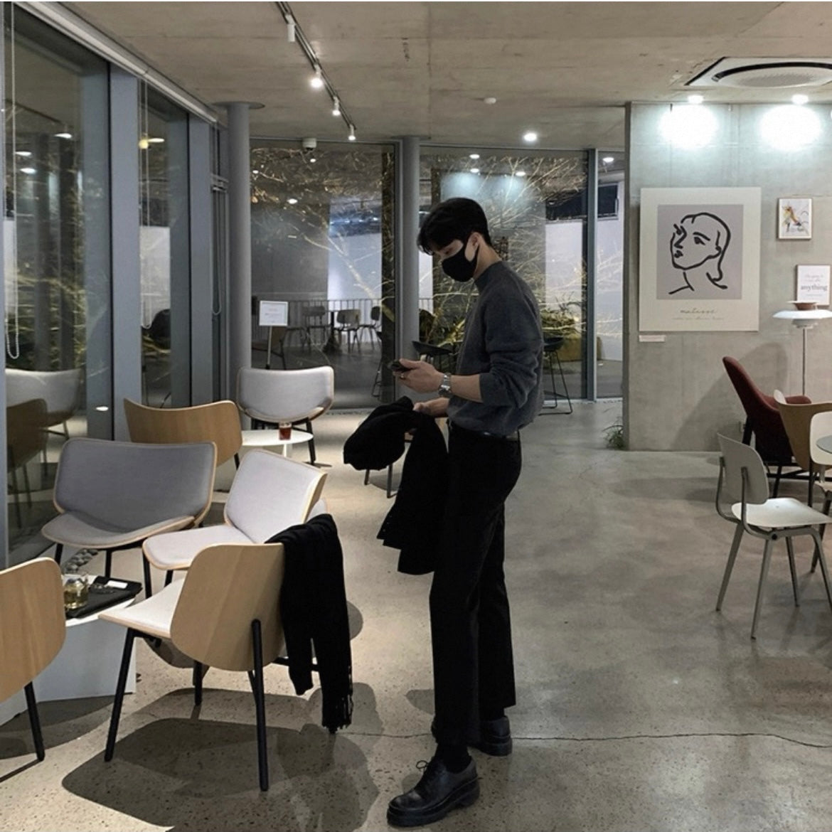 Men's Knit Turtleneck Sweater