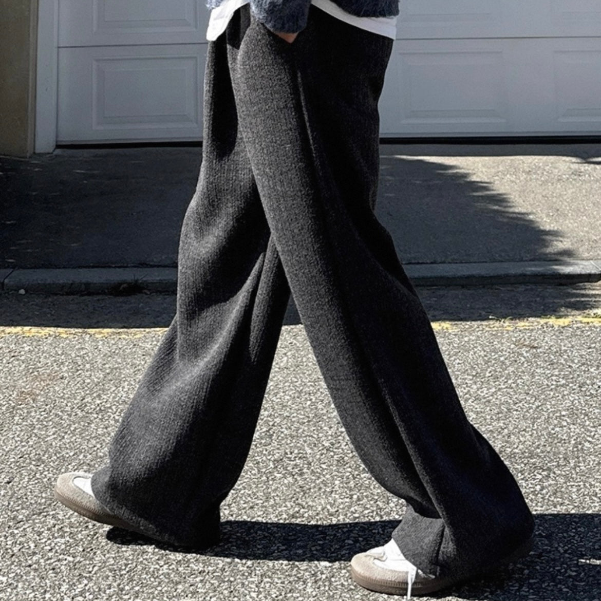 Winter Wide-Legged Casual Pants