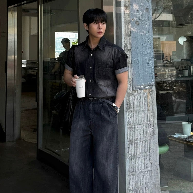 Vintage Washed Denim Shirt