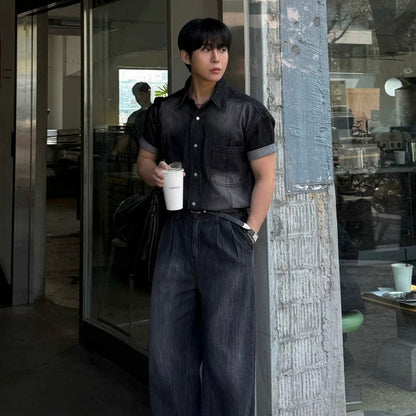 Vintage Washed Denim Shirt