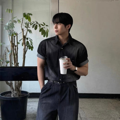 Vintage Washed Denim Shirt