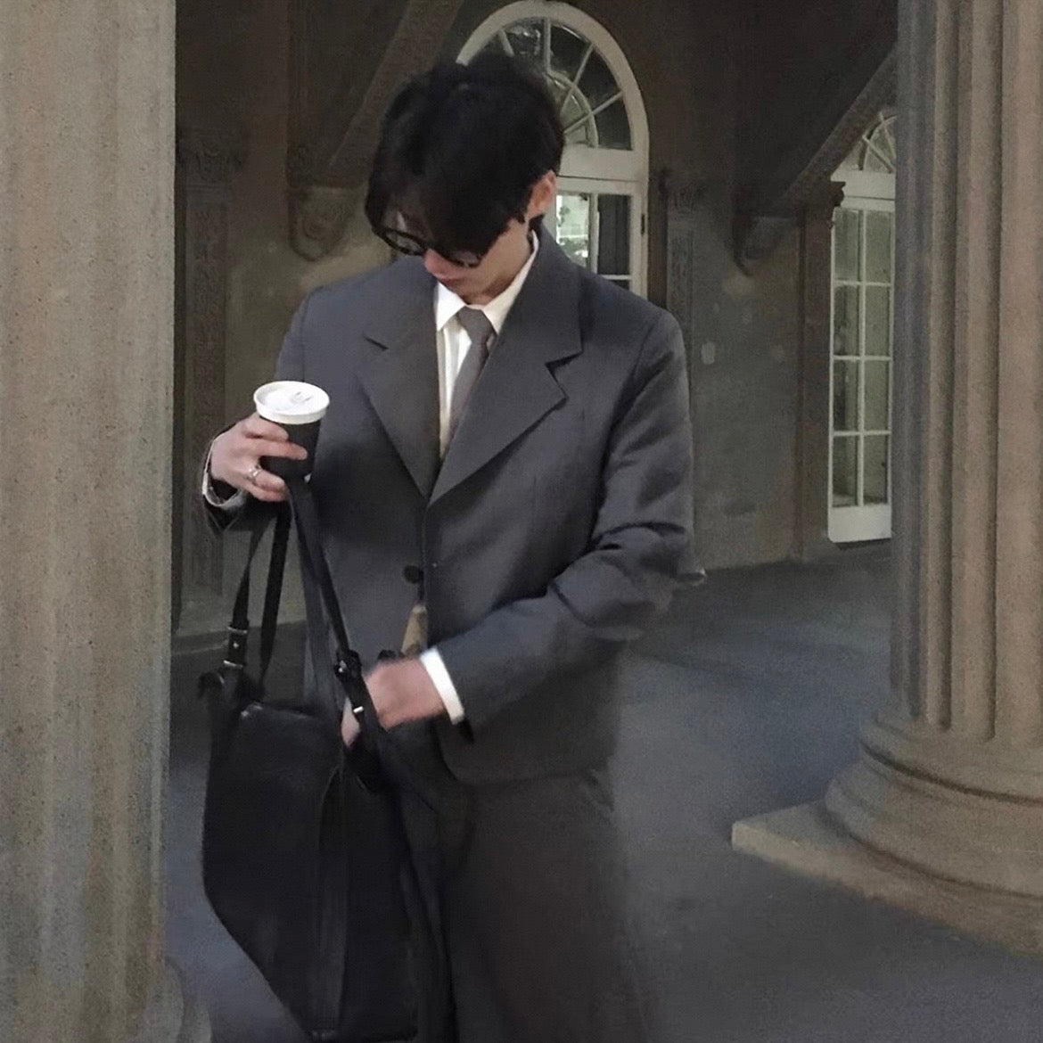 Casual Gray Suit Setup