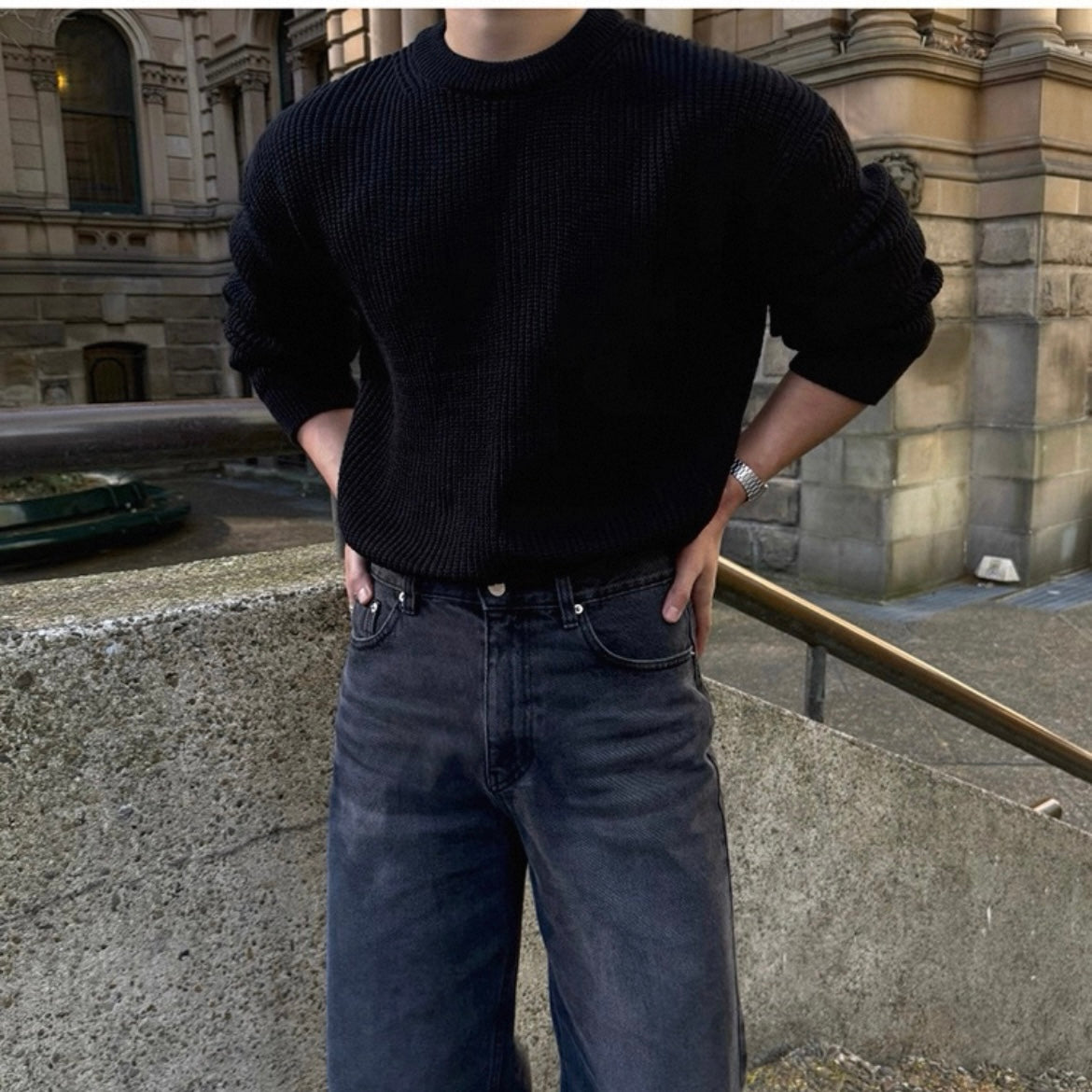 Korean Loose Knit Pullover