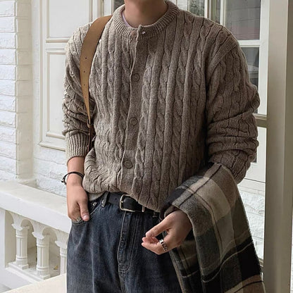 Casual Knit Sweater Coat