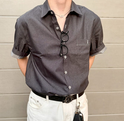 Korean Stylish Casual Denim Shirt