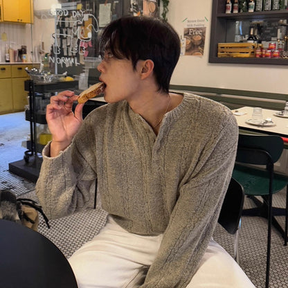 Loose Knit Henry Sweater