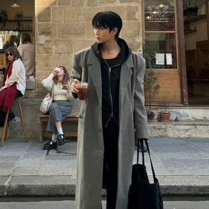 Men's Warm Wool Trench Coat