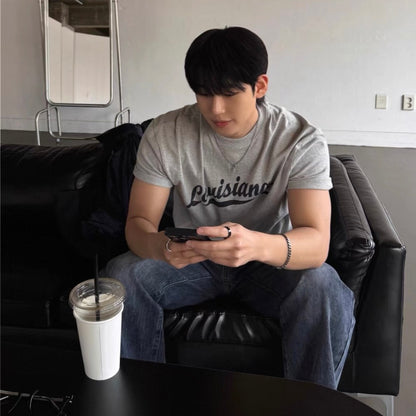 Vintage Print Slim-Fit T-Shirt