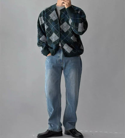 Nordic Mohair Knit Cardigan