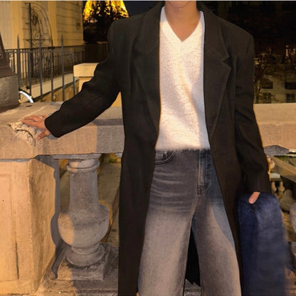 Men's Warm Wool Trench Coat