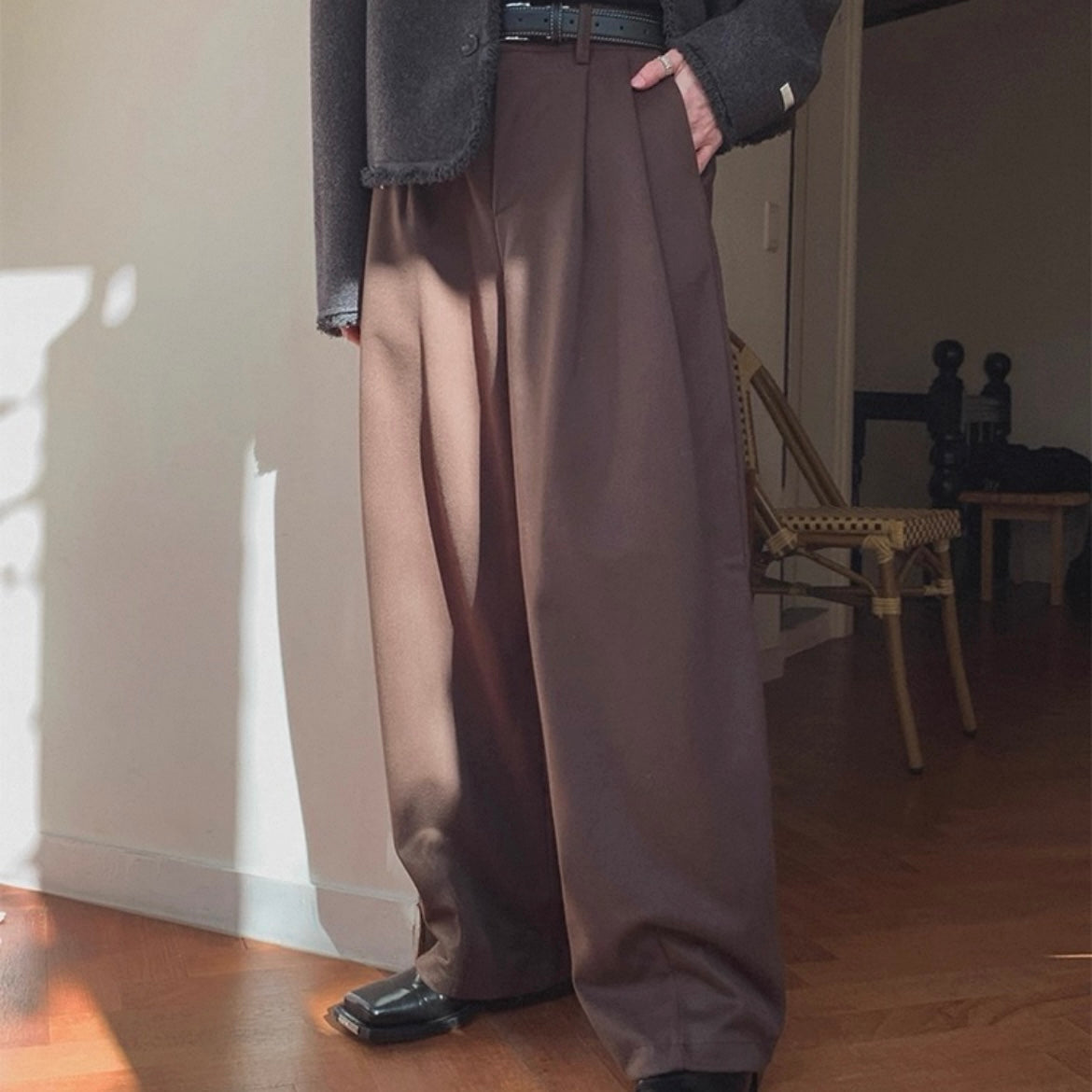 Winter Wide-Legged Commuter Pants