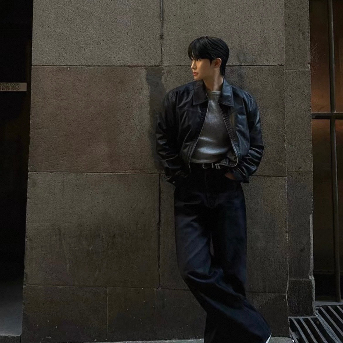 Vintage Leather Blouson Jacket