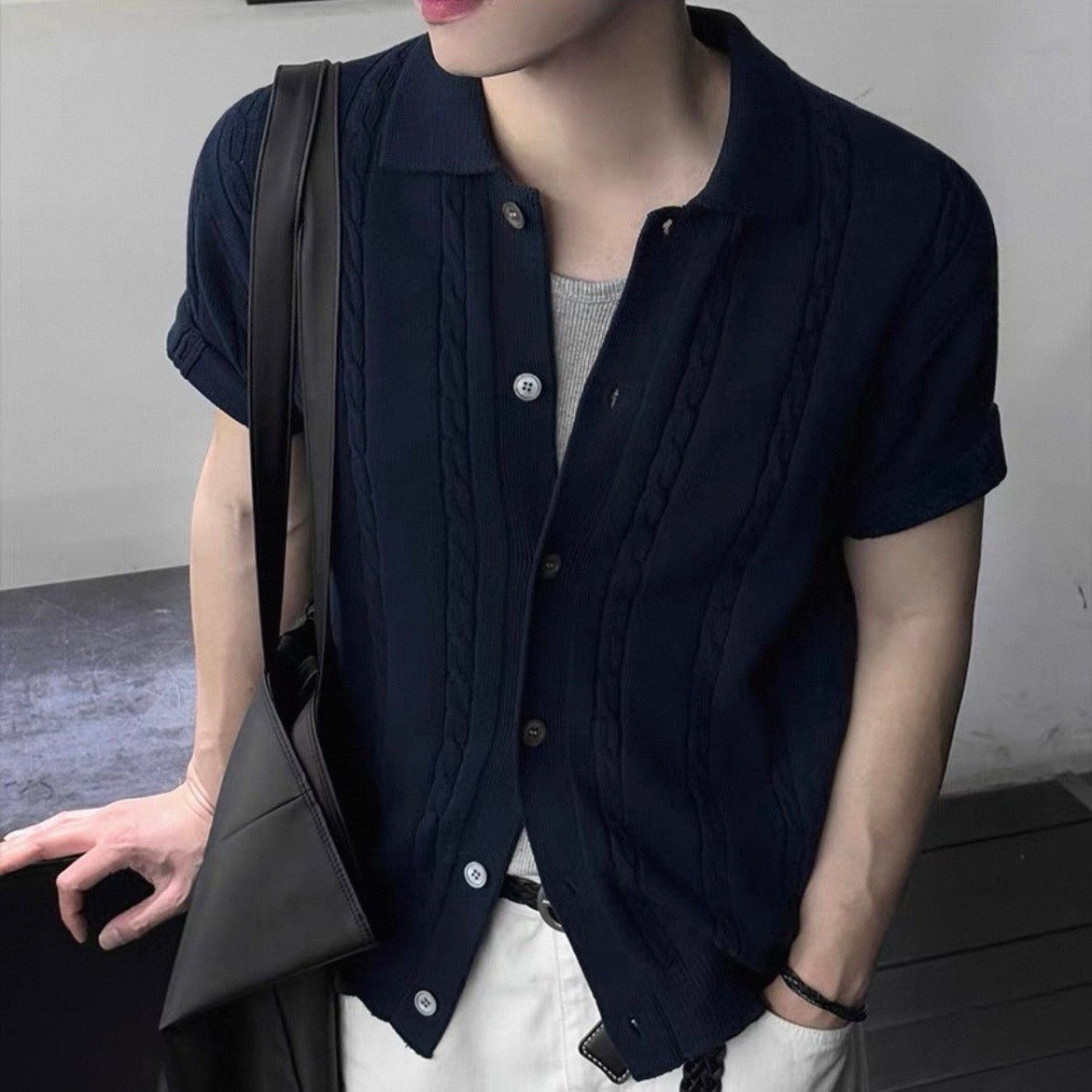 Casual Cable-Knit Cardigan