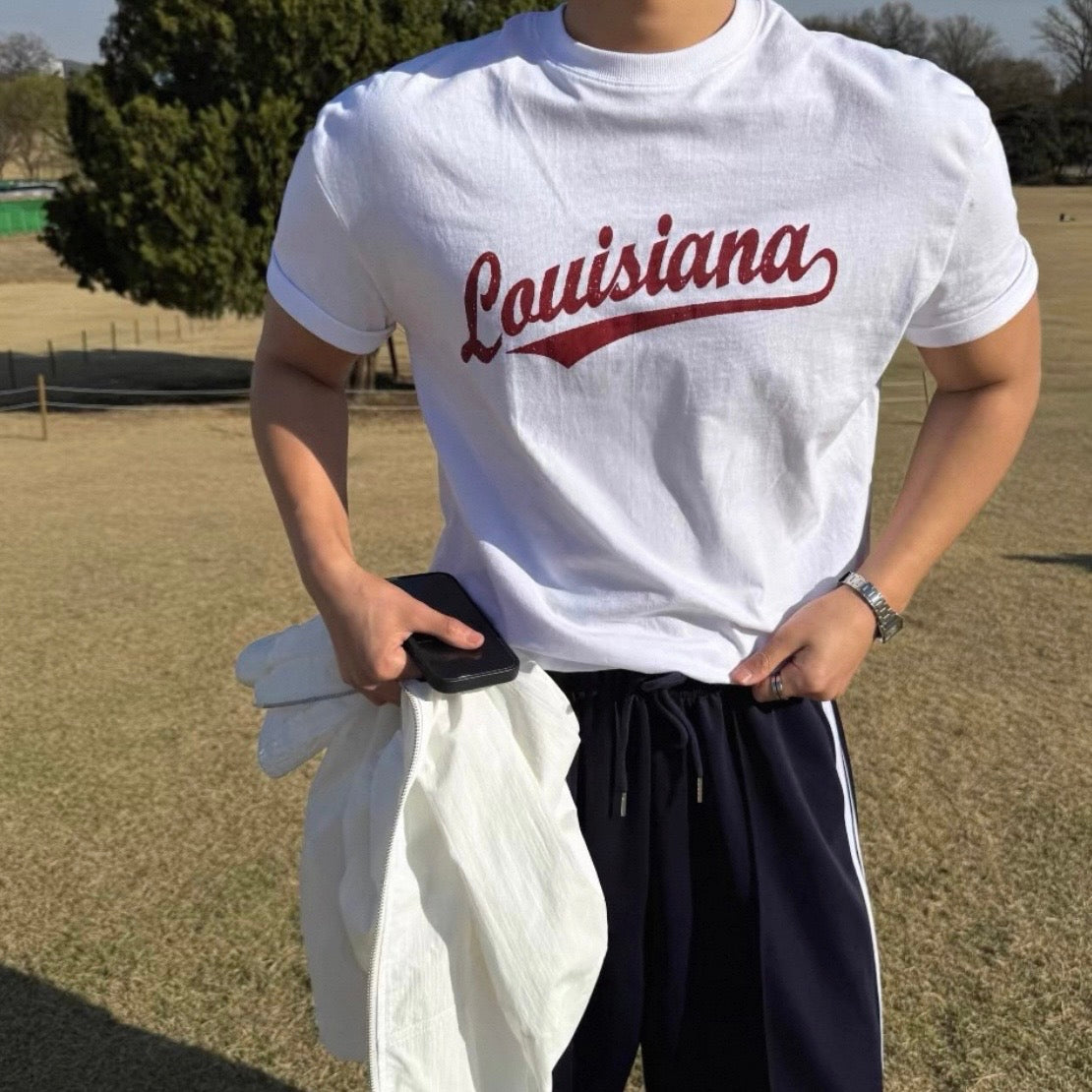 Vintage Print Slim-Fit T-Shirt