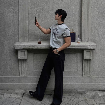 Retro Color Block T-Shirt
