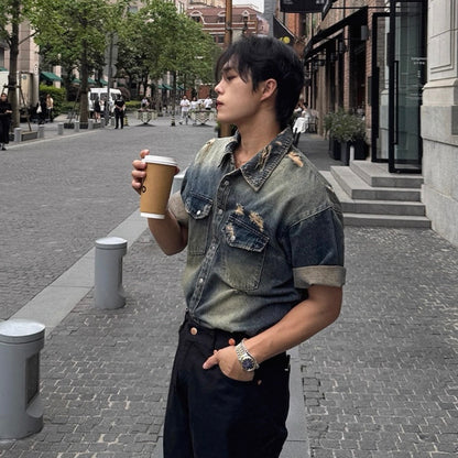 Casual Loose Denim Shirt