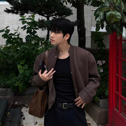 Minimal Collarless Blouson