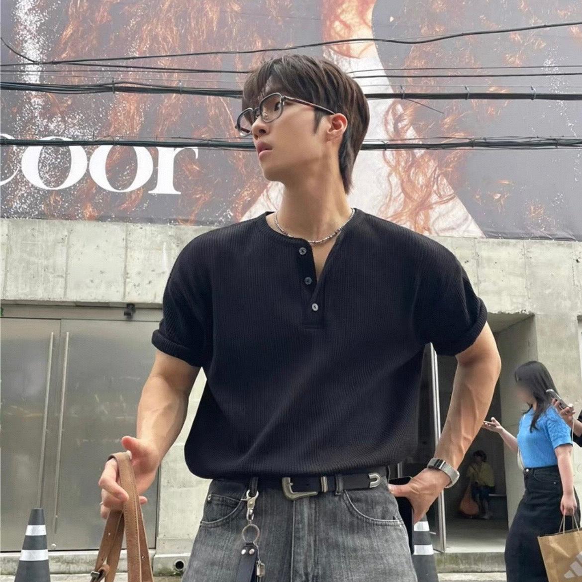 Loose Summer Collared T-shirt